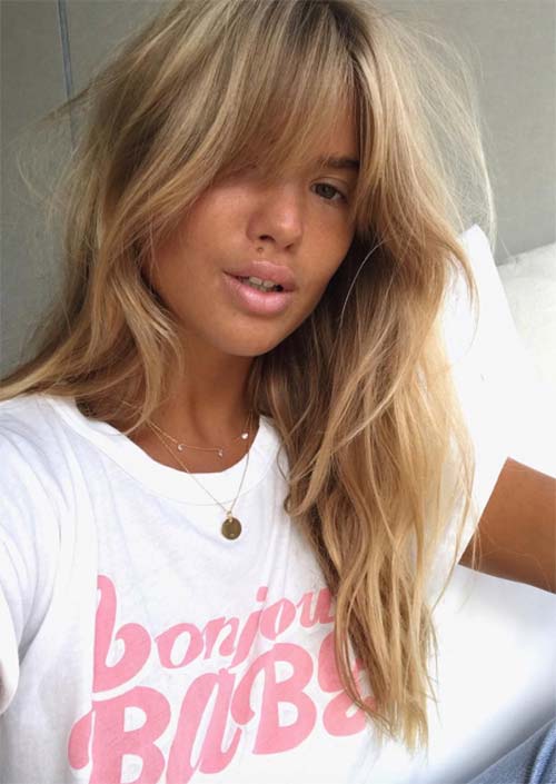 Long Haircuts with Bangs for Women: Long Fringe Hairstyles