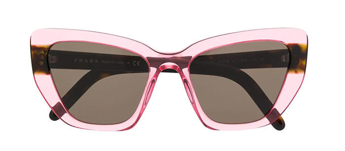 Best Cat Eye Sunglasses for Women: Prada Pink Cat Eye Sunglasses