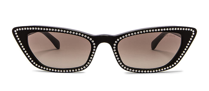 Best Cat Eye Sunglasses for Women: Miu Miu Crystal Cat Eye Sunglasses