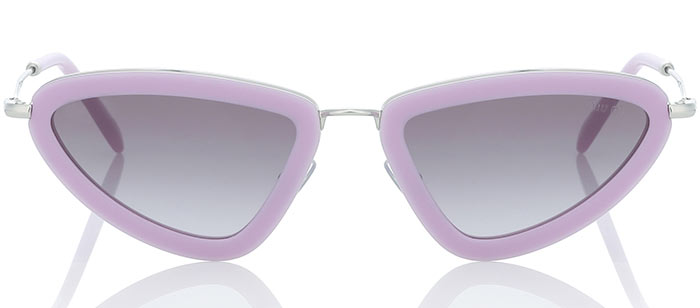 Best Cat Eye Sunglasses for Women: Miu Miu Lilac Cat Eye Sunglasses