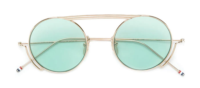 Best Tiny/ Small '90s Sunglasses for Women: Thom Browne Small Round Sunglasses