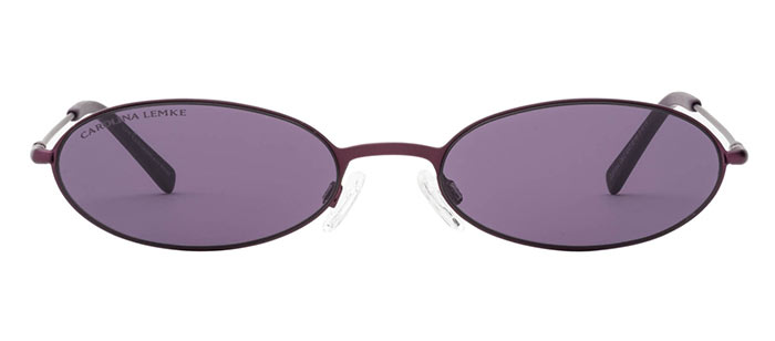Best Tiny/ Small '90s Sunglasses for Women: Carolina Lemke x KKW Small Oval Sunglasses
