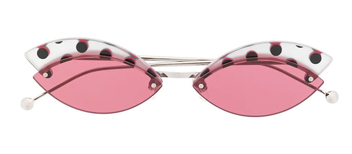 Best Tiny/ Small '90s Sunglasses for Women: Fendi Small Cat-Eye Sunglasses