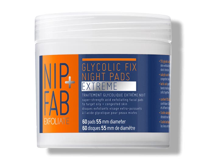 Best BHA/ Salicylic Acid Products for Skin Care: Nip + Fab Glycolic Fix Night Pads Extreme