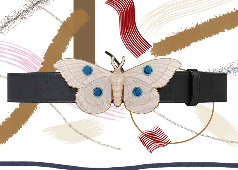 Best Gucci Belts for Women of All Time: Gucci Leather Belt with Moth Buckle