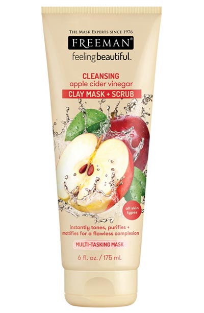 Best Clay Masks for Acne-Prone Skin: Freeman Feeling Beautiful 4-in-1 Apple Cider Vinegar Foaming Clay Mask
