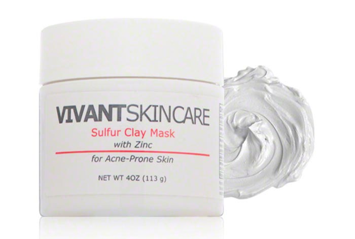 Best Clay Masks for Acne-Prone Skin: Vivant Skin Care Sulfur Clay Mask
