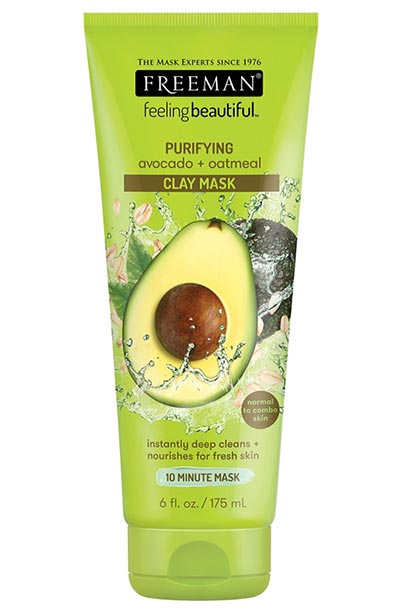 Best Clay Masks for Normal Skin Types: Freeman Feeling Beautiful Avocado & Oatmeal Facial Clay Mask