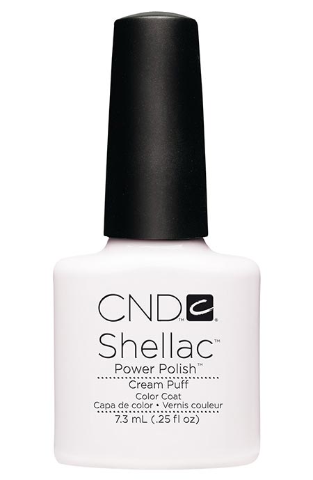 Best Shellac Nail Colors and Kits: CND Shellac Power Polish in Cream Puff
