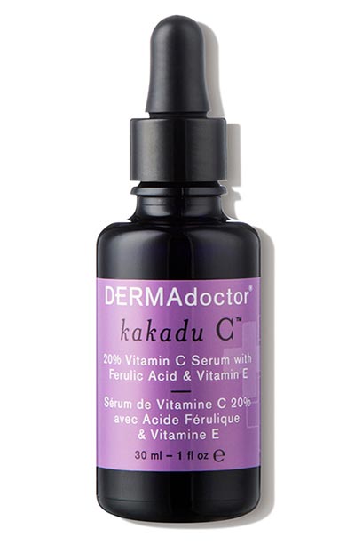 Best Vitamin C Serums, Moisturizers & Other Skincare Products: Dermadoctor Kakadu C 20% Vitamin C Serum with Ferulic Acid & Vitamin E