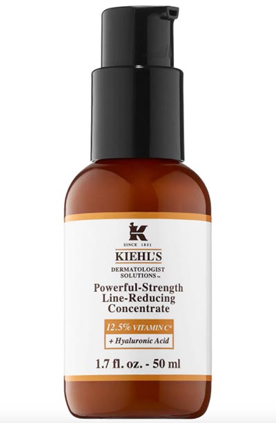 Best Vitamin C Serums, Moisturizers & Other Skincare Products: Kiehl’s Since 1851 Powerful-Strength Line-Reducing Concentrate 12.5% Vitamin C