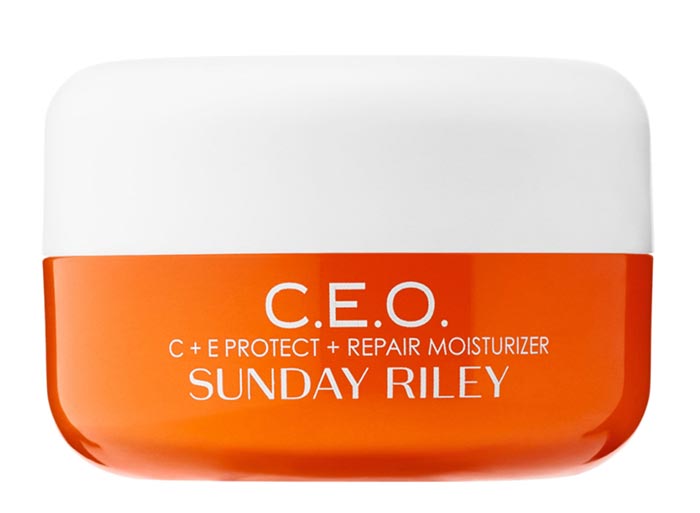Best Vitamin C Serums, Moisturizers & Other Skincare Products: Sunday Riley C.E.O C+E antiOXIDANT Protect + Repair Moisturizer