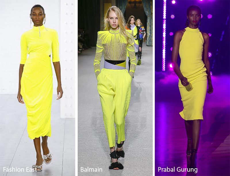 Fall/ Winter 2018-2019 Color Trends: Limelight Neon Yellow