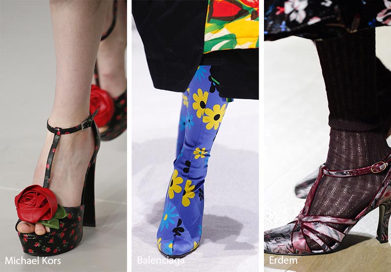 Fall/ Winter 2018-2019 Shoe Trends: Floral Printed Shoes & Boots 