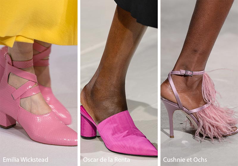 Fall/ Winter 2018-2019 Shoe Trends: Pink Shoes & Boots