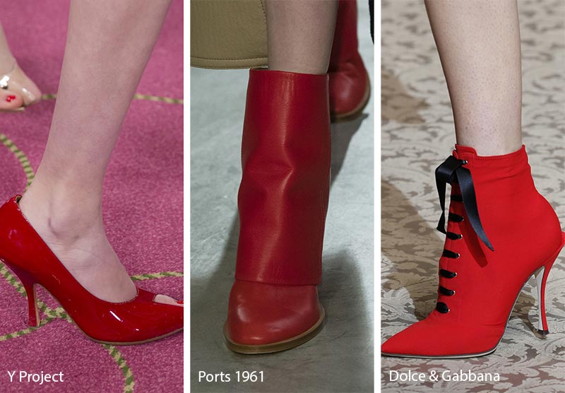 Fall/ Winter 2018-2019 Shoe Trends: Red Shoes & Boots