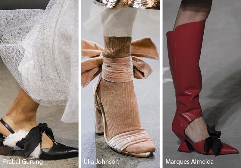 Fall/ Winter 2018-2019 Shoe Trends: Shoes & Boots with Bows