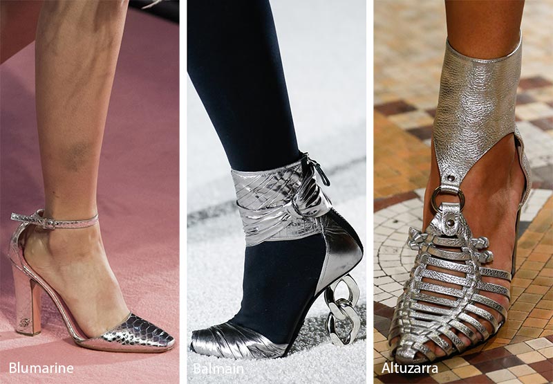 Fall/ Winter 2018-2019 Shoe Trends: Silver Shoes & Boots