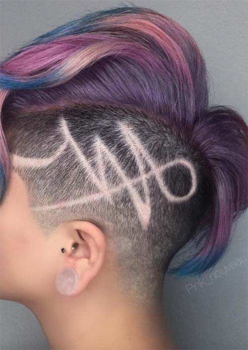 54 Badass Undercut Hair Tattoos for Women in 2022 - Glowsly