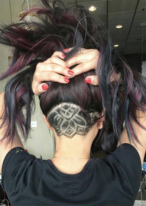54 Badass Undercut Hair Tattoos for Women in 2022 - Glowsly