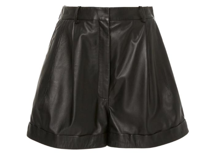 Best Leather Short Shorts for Women: Altuzarra Leather Shorts