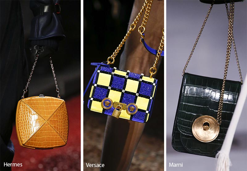 Fall/ Winter 2018-2019 Handbag Trends: Bags & Purses with Chain Straps