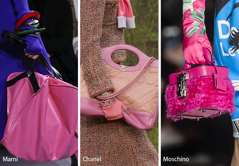 Fall/ Winter 2018-2019 Handbag Trends: Pink Bags & Purses 