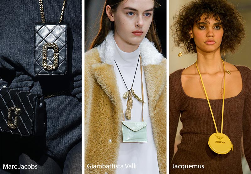 Fall/ Winter 2018-2019 Handbag Trends: Tiny Necklace Bags & Purses