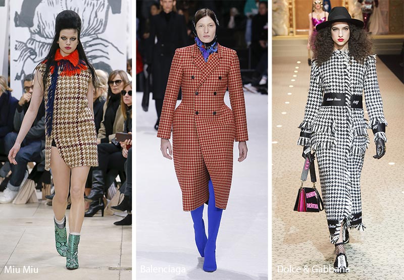 Fall/ Winter 2018-2019 Print Trends: Houndstooth Patterns