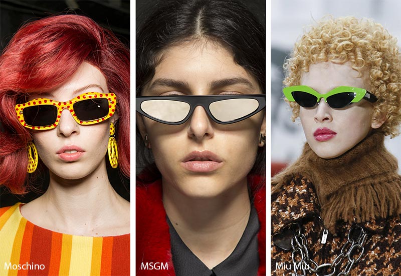 Fall/ Winter 2018-2019 Sunglasses Trends: Mod Futuristic Sunglasses