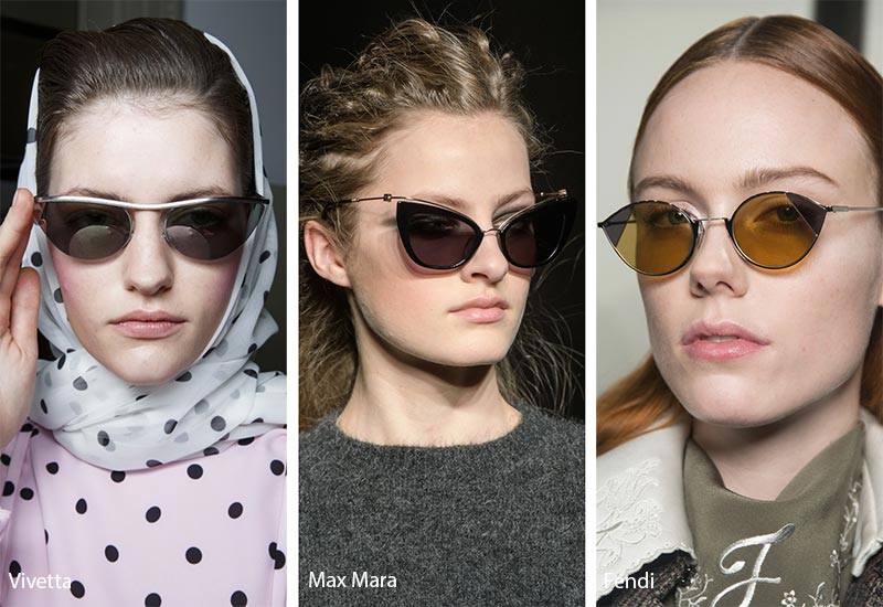 Fall/ Winter 2018-2019 Sunglasses Trends: Pointed Cat Eye Sunglasses