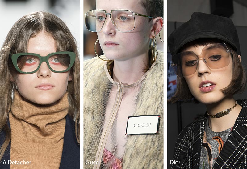 Fall/ Winter 2018-2019 Sunglasses Trends: Sunglasses with Translucent Lenses