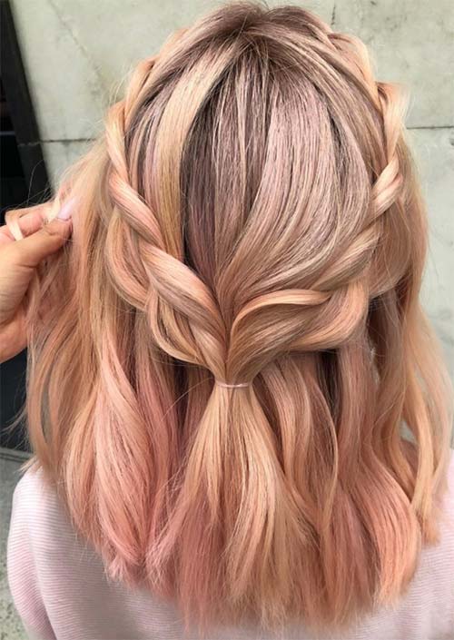 Spring Hair Colors Ideas & Trends: Buttery Peach Hair