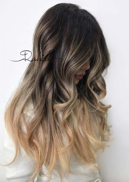Spring Hair Colors Ideas & Trends: Champagne Balayage Bronde Hair