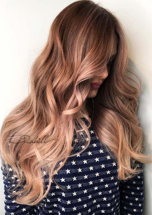 Spring Hair Colors Ideas & Trends: Copper Blonde Hair