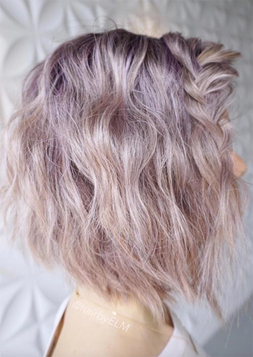 Spring Hair Colors Ideas & Trends: Ice Violet Hair