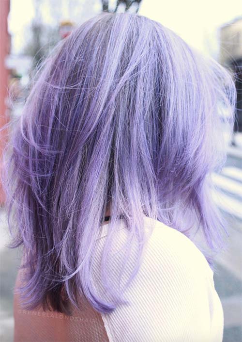 Spring Hair Colors Ideas & Trends: Lavender Hair