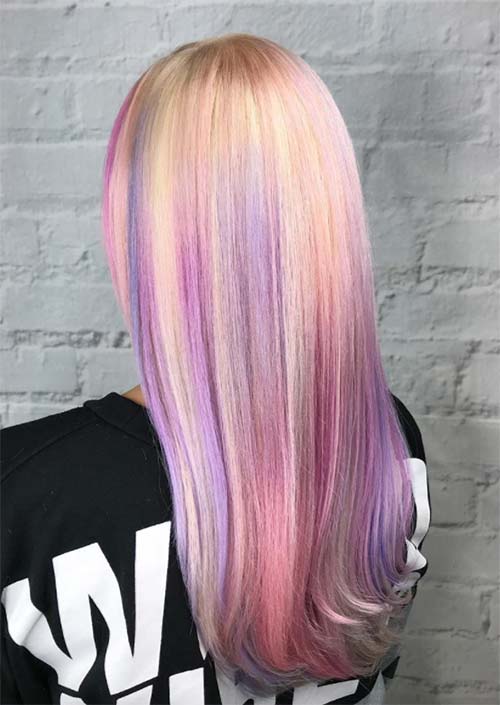 Spring Hair Colors Ideas & Trends: Marshmallow Pink Hair