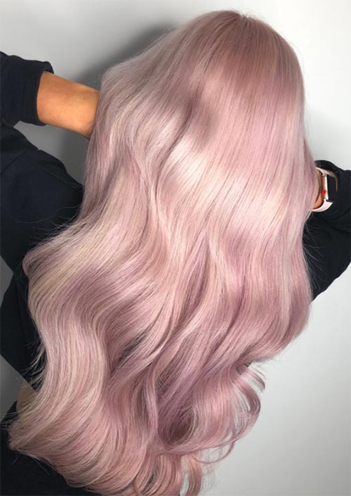 Spring Hair Colors Ideas & Trends: Metallic Pink Hair