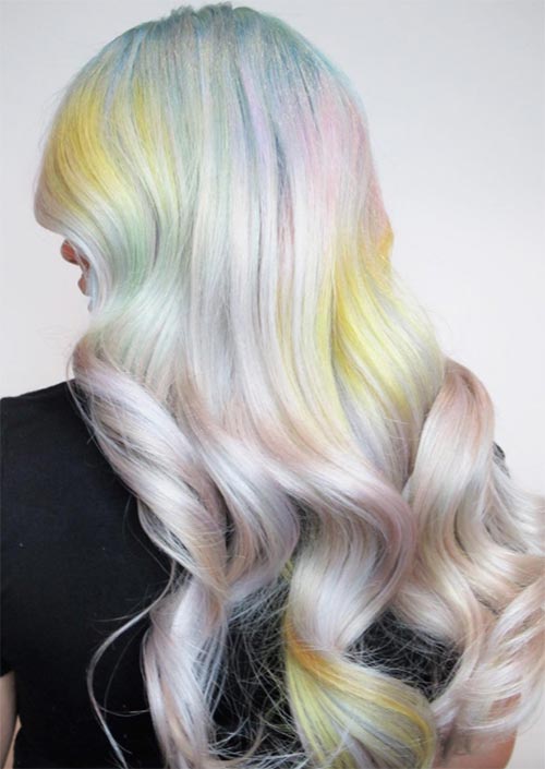 Spring Hair Colors Ideas & Trends: Prismatic Pastel Hair