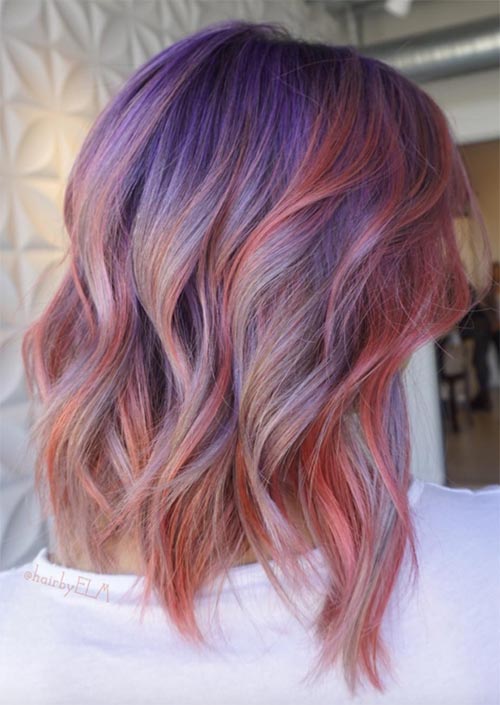 Spring Hair Colors Ideas & Trends: Violet Lava Hair