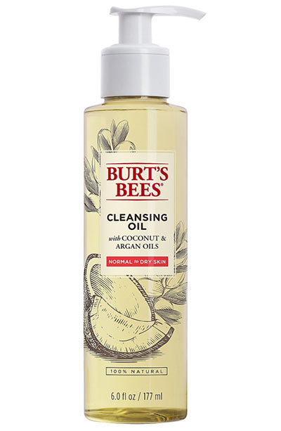 Best Facial Oil Cleansers to Buy: Burt’s Bees Facial Cleansing Oil with Coconut & Argan Oils