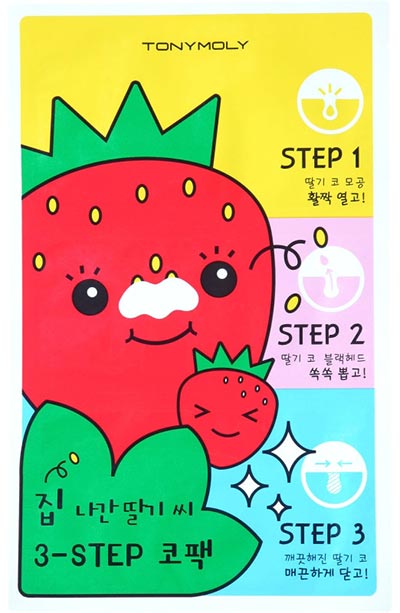 Best Pore Strips/ Nose Strips: TonyMoly Strawberry Nose Pack