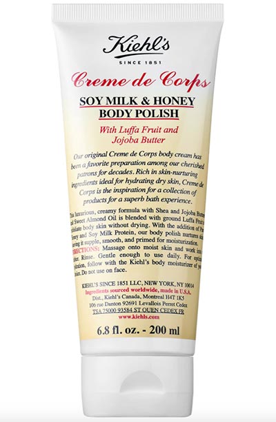 Best Skin/ Body Polishes to Buy: Kiehl’s Since 1851 Creme de Corps Soy Milk & Honey Body Polish