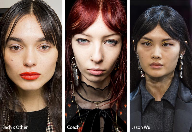 Fall/ Winter 2018-2019 Hairstyle Trends: Center Part Bangs/ Fringe