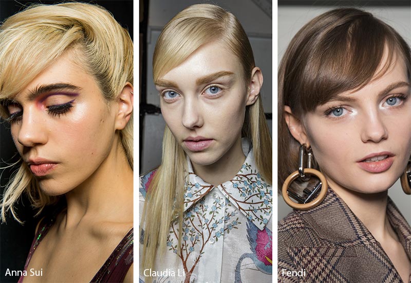 Fall/ Winter 2018-2019 Hairstyle Trends: Side-Swept Bangs/ Fringe