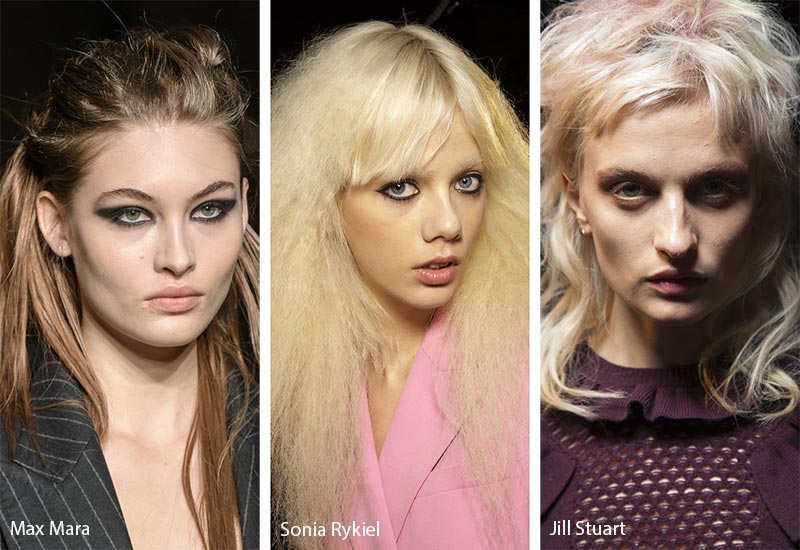 Fall/ Winter 2018-2019 Hairstyle Trends: Uncombed Tangled Hair