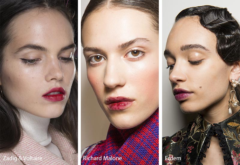 Fall/ Winter 2018-2019 Makeup Trends: Lip Stains
