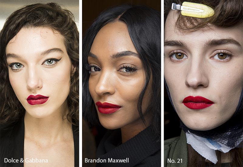 Fall/ Winter 2018-2019 Makeup Trends: Red Lipstick