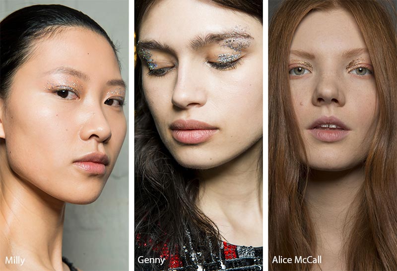 Fall/ Winter 2018-2019 Makeup Trends: Shimmer & Glitter Eyeshadows